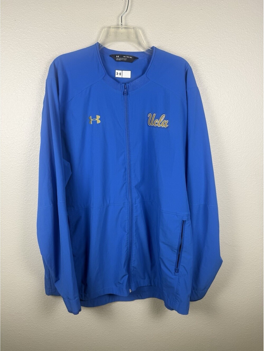 Under Armour UCLA Bruins Full Zip Jacket XXL Blue Team Issued Sideline NCAA